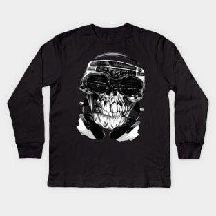 Skull Stereo Kids Long Sleeve T-Shirt